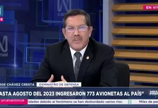 Jorge Chávez Cresta: Hasta agosto del 2023 ingresaron 773 avionetas al país