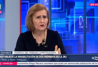 Luz Pacheco: No estamos a favor de Benavides, ni en contra del Congreso