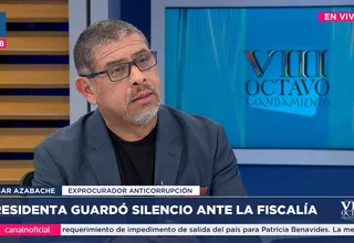César Azabache comenta decisión de la presidenta Dina Boluarte de guardar silencio