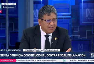 Flores Ancachi presentó denuncia constitucional contra el fiscal de la Nación